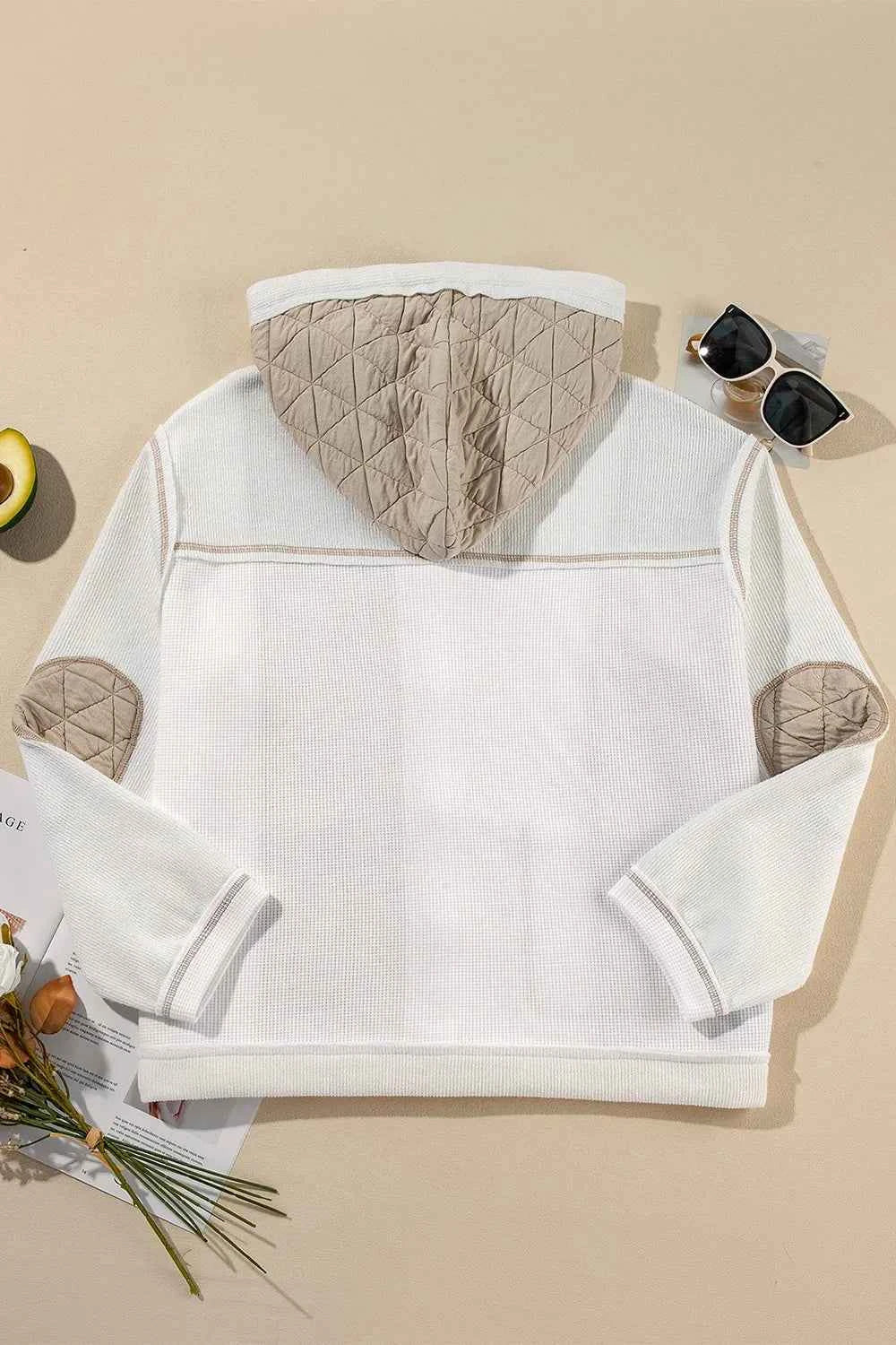 Drawstring Color Block Long Sleeve Jacket 87546fab-3878-4f86-a865-d9d068aa0563-Max