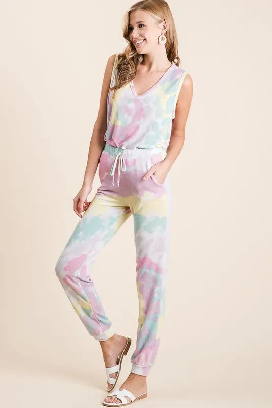BiBi Tie Dye French Terry Casual Pants 87ae257bd30e47c08aba764d93320fdb-Max-Origin