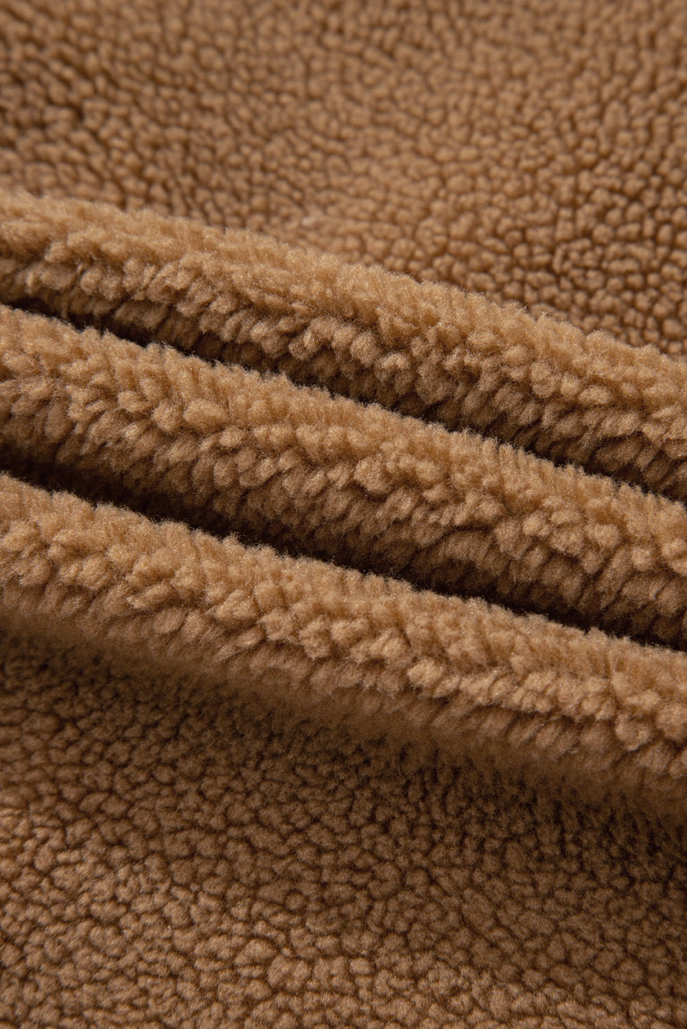 Light French Beige Fleece Tie Front Winter Vest 87b183139a347db2