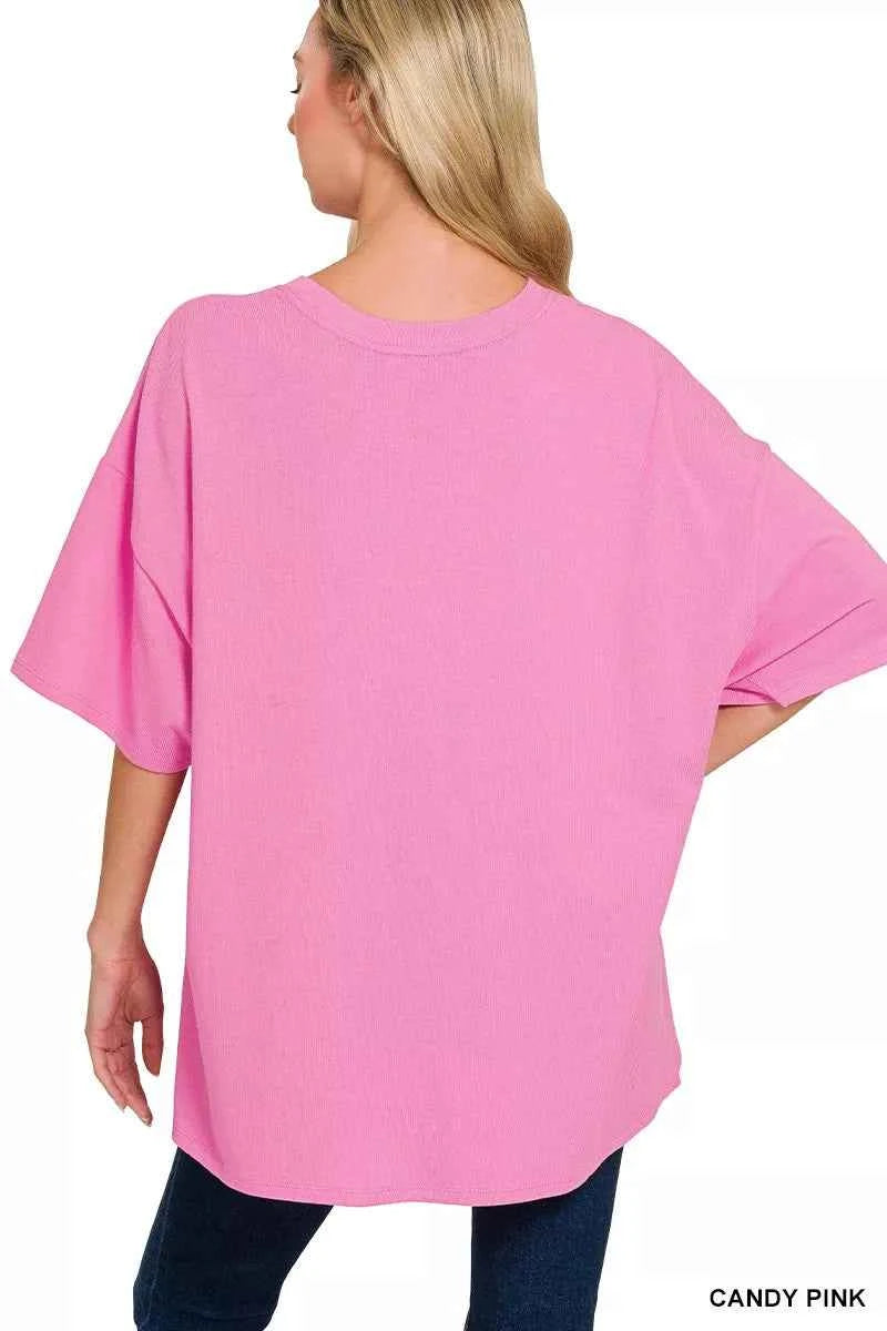 Zenana Cotton Short Sleeve Oversized Tunic Tee 87b603ebdf4c4642b787ff70af06feb2-Max-Origin