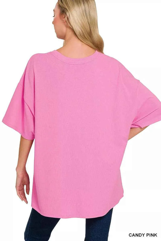 Cotton Short Sleeve Oversized Tunic Tee 87b603ebdf4c4642b787ff70af06feb2-Max-Origin