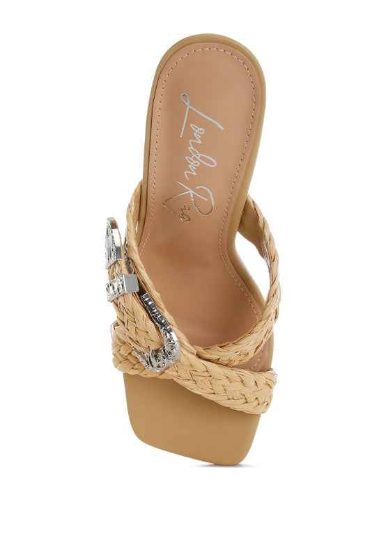 Nimaya Braided Criss-Cross Strap Sandals 87c0fb1c-db59-490f-a9d9-d478e36a583a
