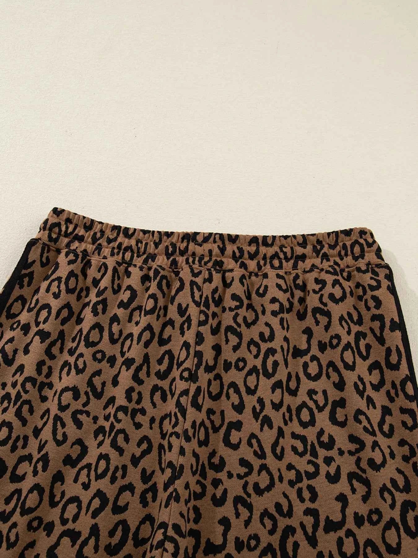 Striped Trim Leopard Long Sleeve Top Drawstring Pant Set 87d0318071a0484f801ee34d1fa3a31d-Max-Origin