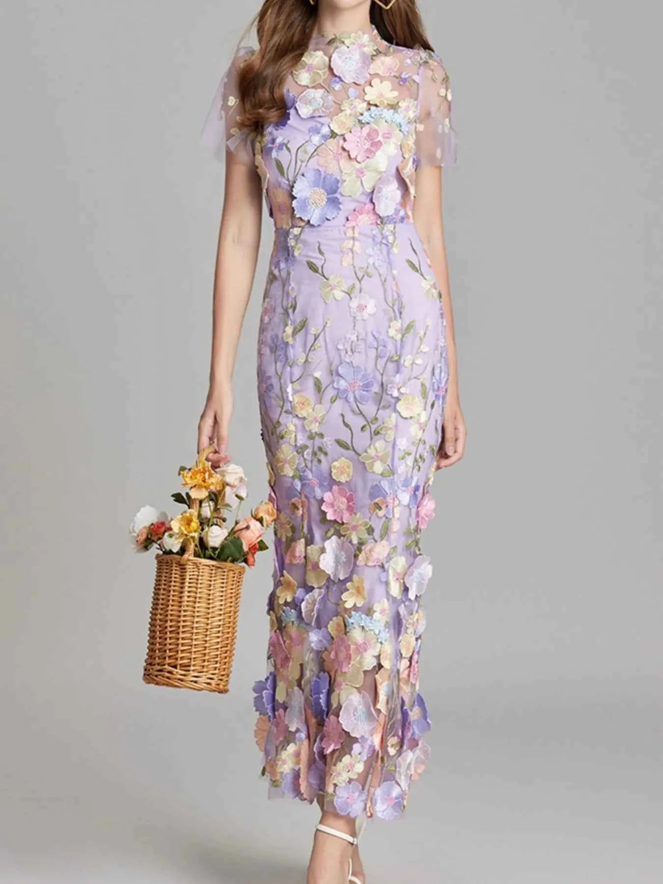Floral Embroidered Mesh Overlay Maxi Dress Violet 87e5511d-64dc-4017-9f59-841b012e7c1c-Max-Origin