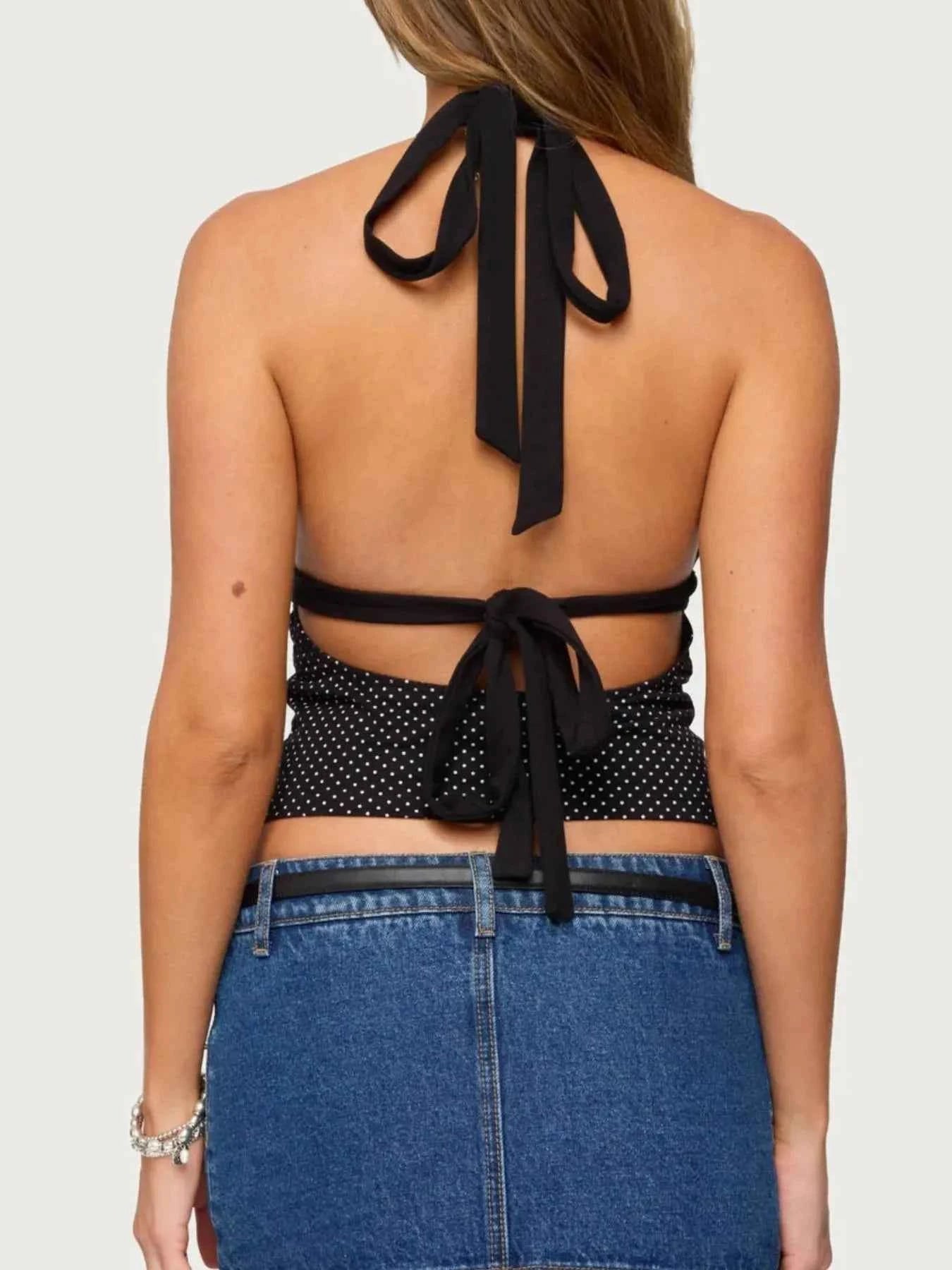 Polka Dot Halter Neck Cami 87f8fc83-6edd-4c49-8731-ba2153374a8b-Max-Origin