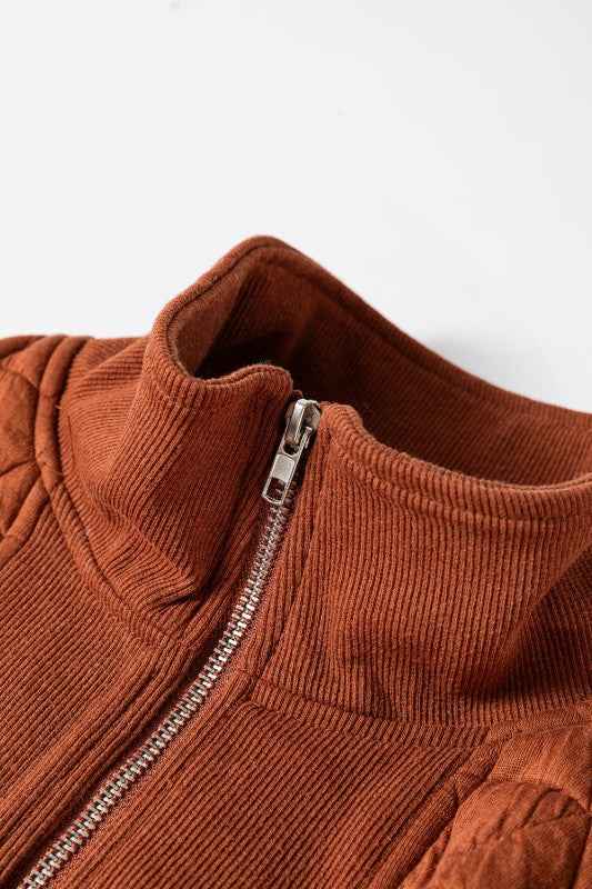 Yavita Half Zipped Loose Sweatshirt 880cc7ea-db6d-41a4-8602-b8e897f8283e