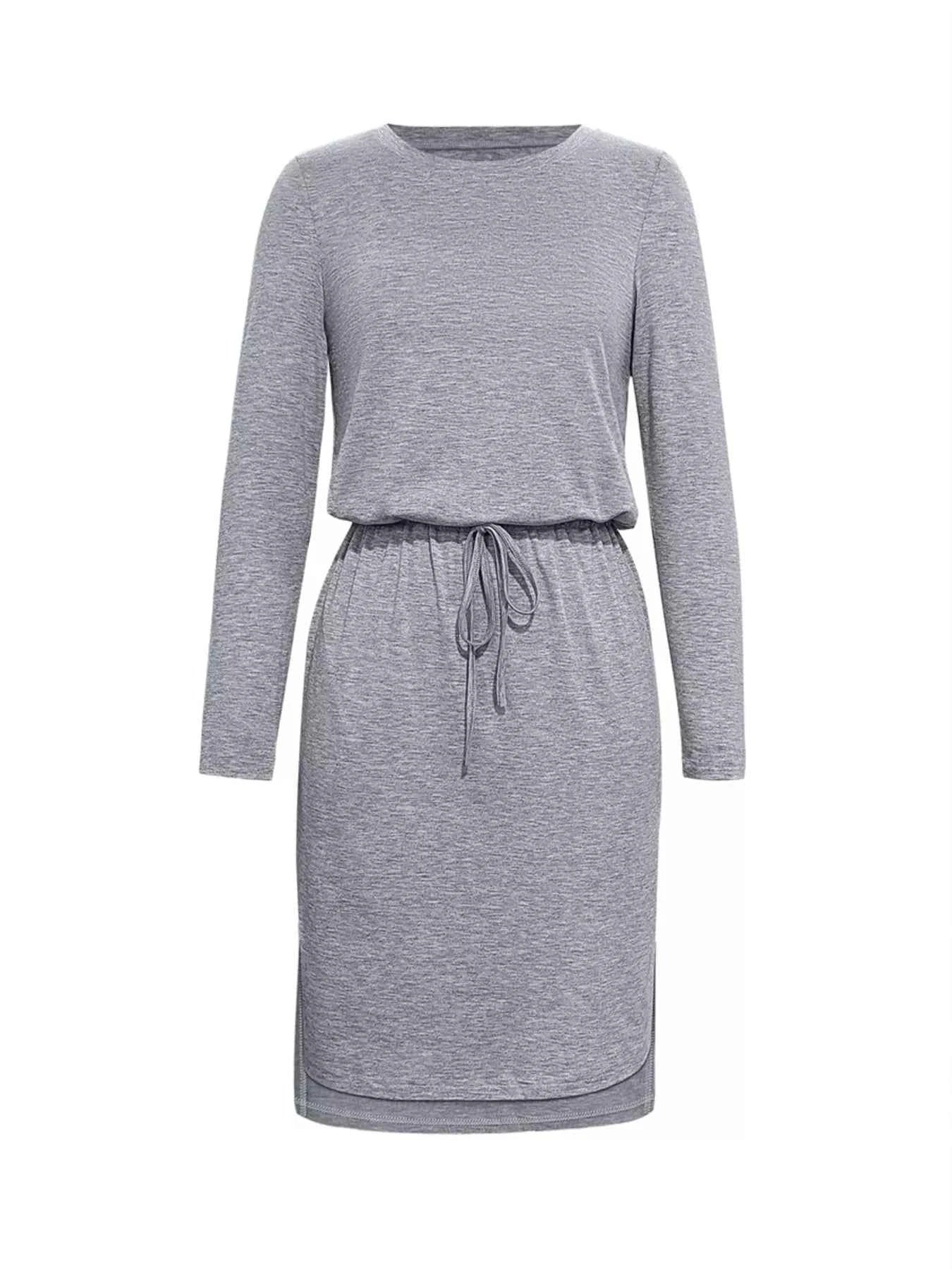 Long Sleeve Drawstring Midi Dress 882da386-c7b3-4c1c-a126-b6317b7c2014-Max-Origin