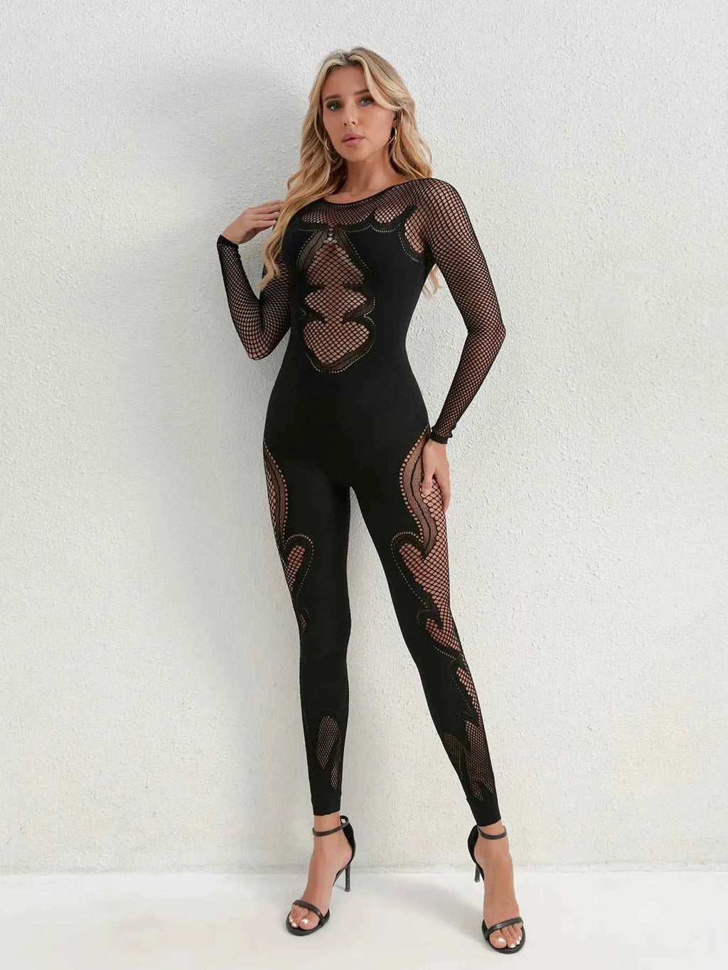 Fishing Net Sheer Long Sleeve Jumpsuit 8830e50fab7b4f8db2ab90a2fe8b82b7-Max-Origin