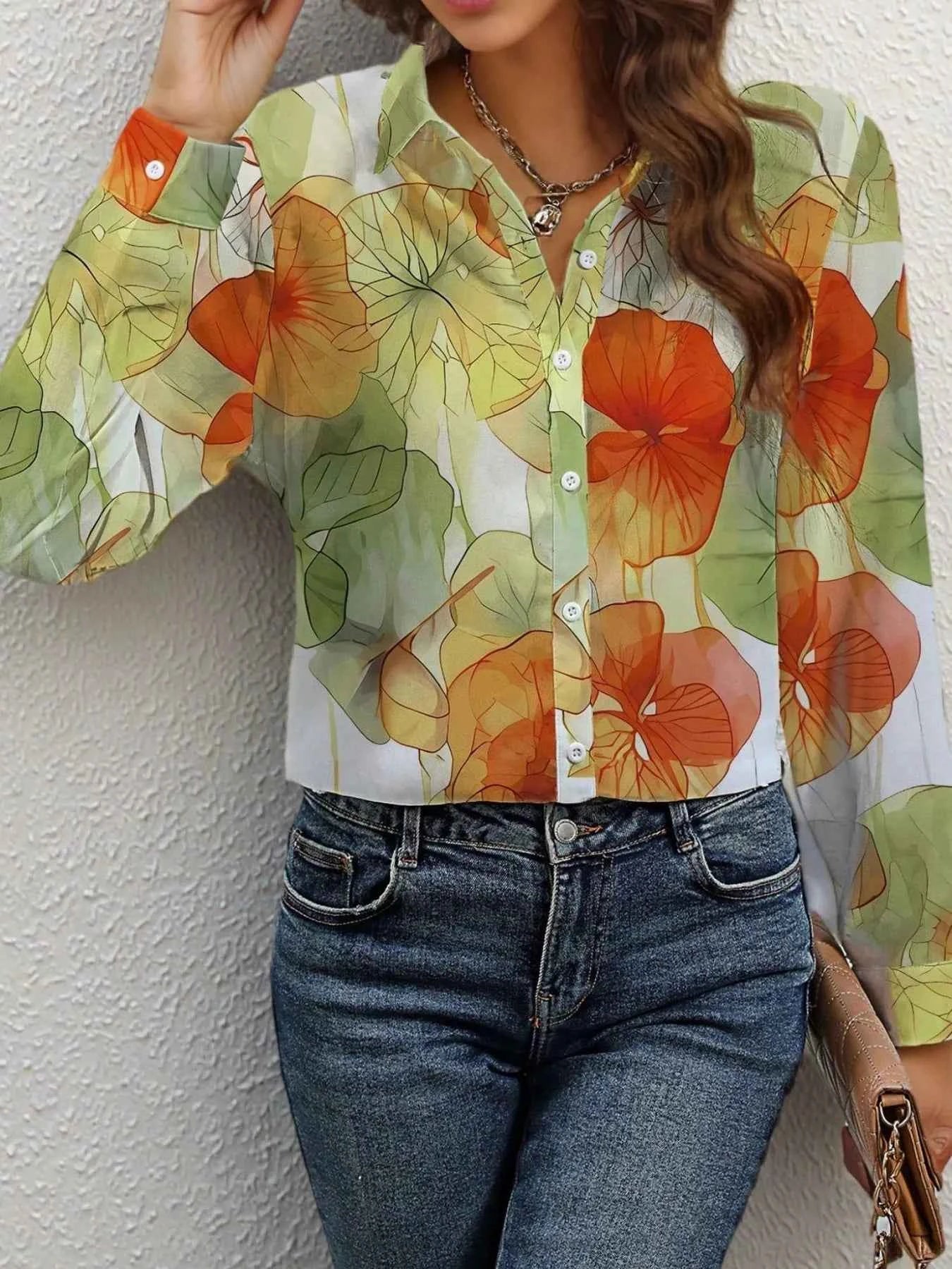Printed Button Up Long Sleeve Shirt 883279b097af4a7f967bbdd0468272f7-Max-Origin