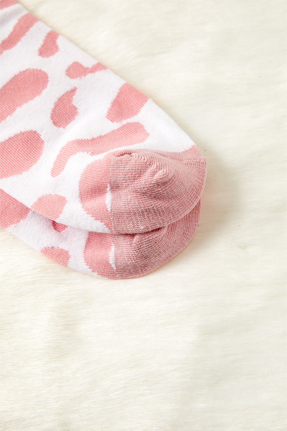 Pink Cow Print Fashion Crew Socks 88522cfc869d80df