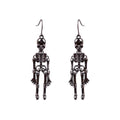 Skeleton Alloy Earrings Black One Size 885248de58e048bda95cf24613013a60-Max