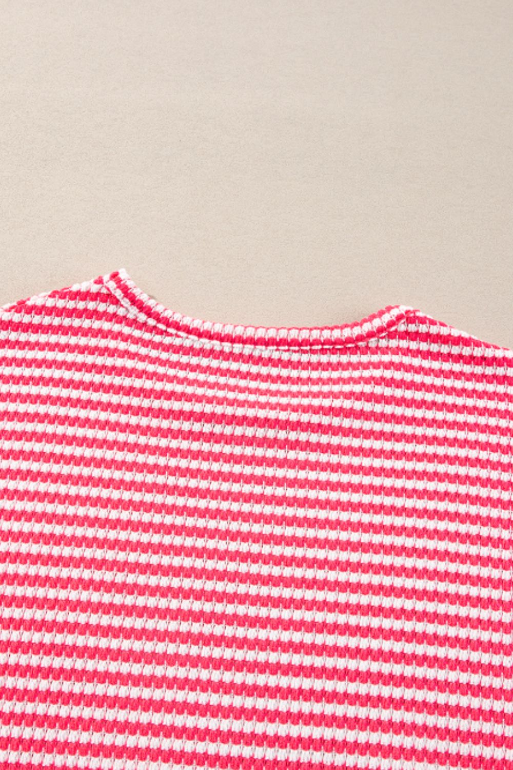 Striped Round Neck Long Sleeve Top