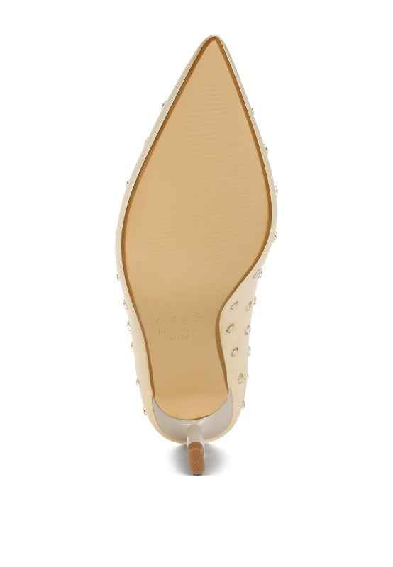 Madhara Heart-Shaped Rhinestones Pumps 887d2986-324f-4630-aae6-5de674a8a2eb