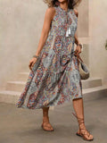 Paisley Print Tie Neck Sleeveless Midi Dress Multicolor 8897356751e041f69d1afca30f6cbb8c-Max-Origin