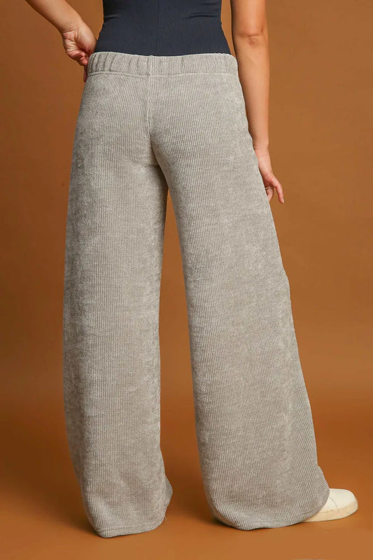 Umgee Elastic Waist Wide Leg Pants 88a3f2f0-aefa-43da-be04-7144d525693e-Max