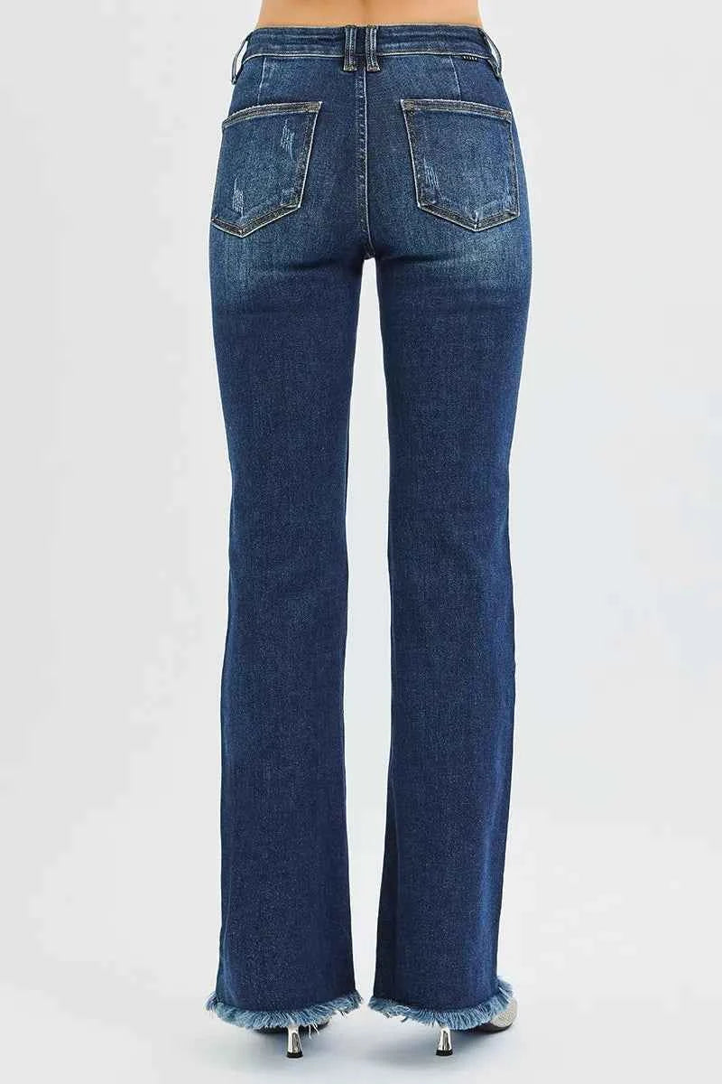 RISEN Full Size Tummy Control Mid Rise Flare Jeans Plus Size 88a5031971f34363b5aadb3c82c6206f-Max-Origin