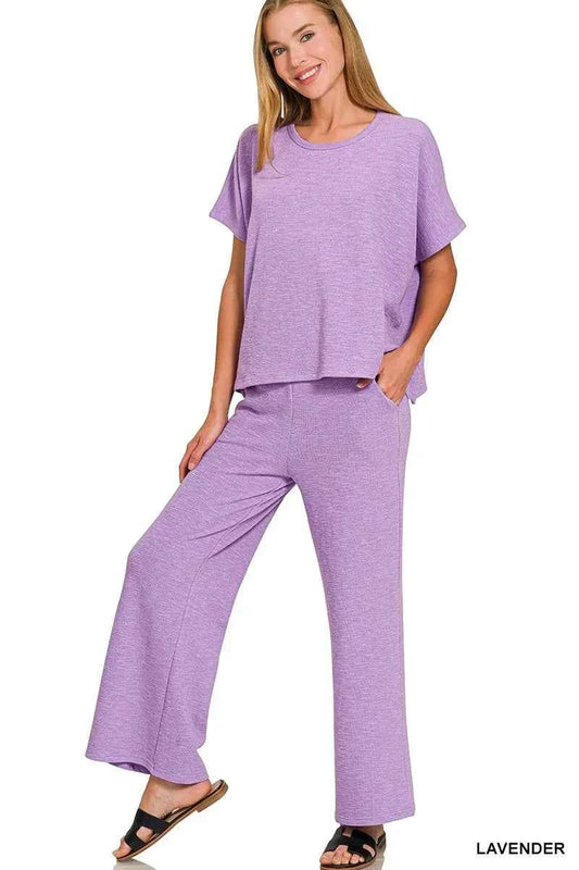 Cotton Slub Top & Pants Set LAVENDER 88c605164d77440cb7a1aadf11097e75-Max-Origin