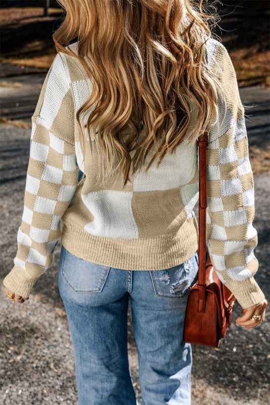 Vivifira Print Drop Shoulder Sweater 88d5860f-9572-499b-bfa8-e08615501796