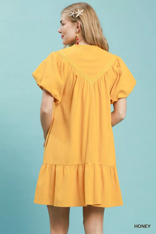 Flutter Sleeve Tassel Tie Ruffle Hem Mini Dress 88edee2d-4c7c-421a-b748-983ca8ea3cff-Max-Origin