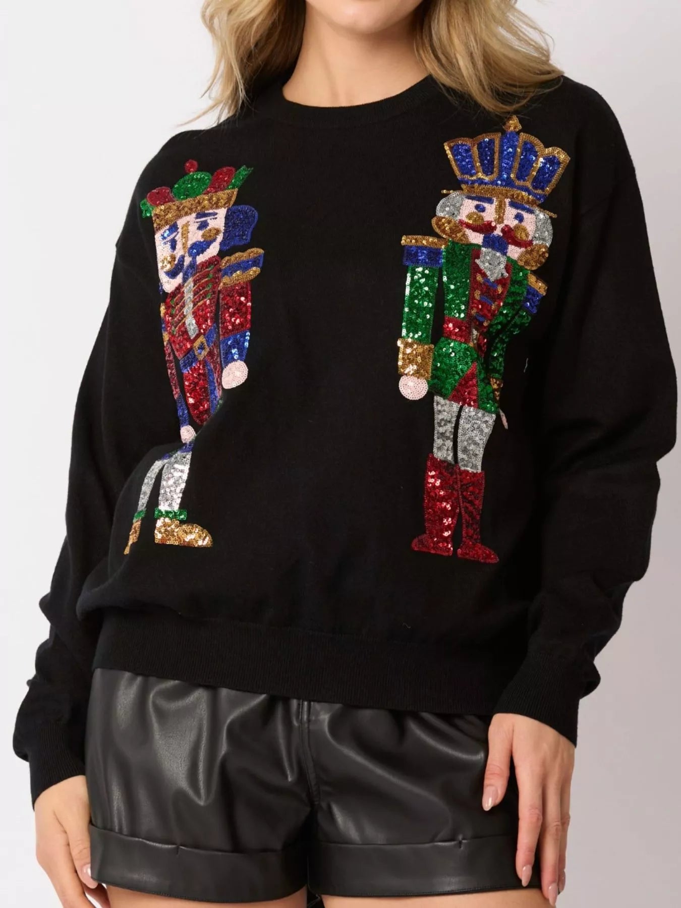 Sequined Nutcracker Long Sleeve Sweatshirt 88fda950-d5ea-4c5d-be00-2bd50b1eb1f9-Max-Origin