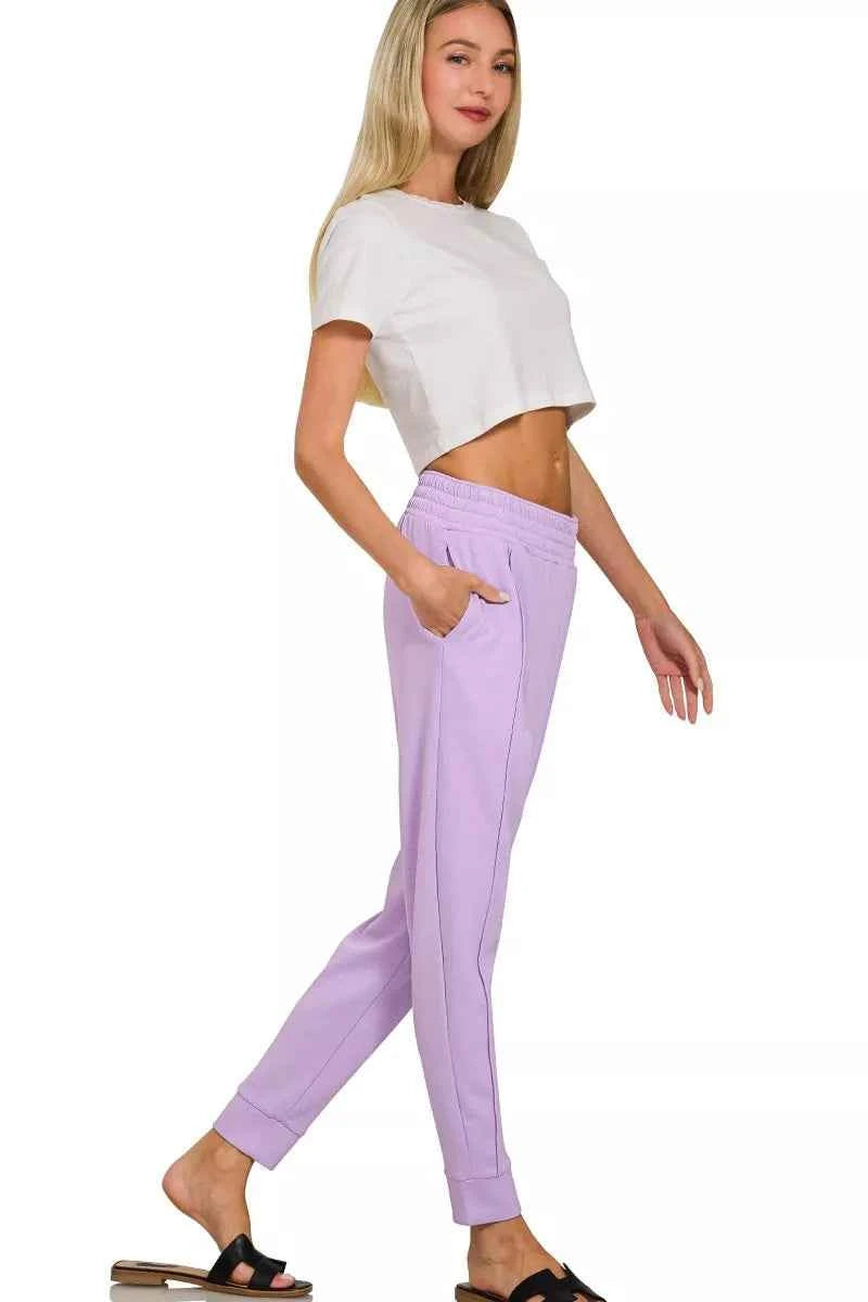 Zenana Scuba Mock Neck Sweatshirt and Joggers Set 891569216232455ca74127671cfac5b1-Max-Origin