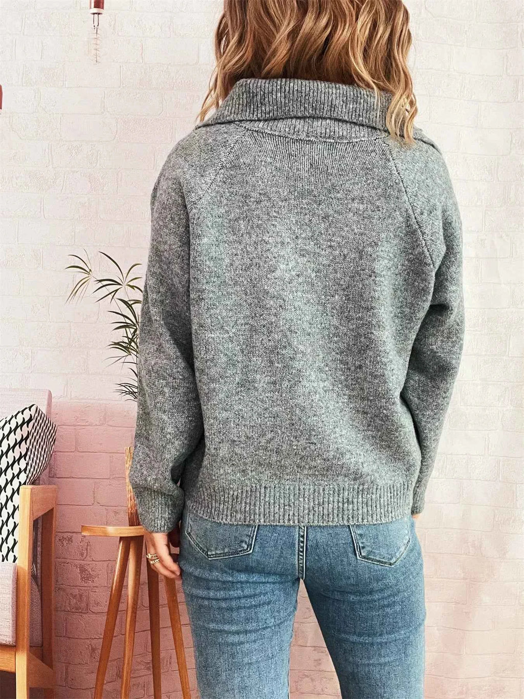Ribbed Hem Raglan Sleeve Sweater 891922cc4a2144398efc462a75568c91-Max-Origin