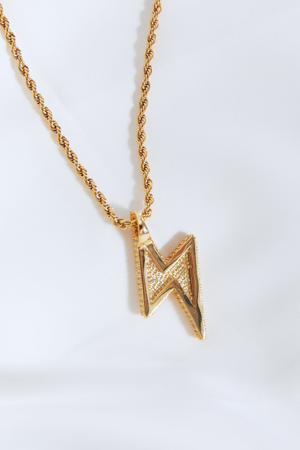 Brass Lightning Pendant Necklace 8921c6a58d9245758b7836f856863d76-Max