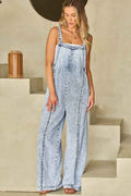Denim Frayed Reverse Seam Wide Leg Overall Beau Blue 892ad9be-fc19-4a8e-809b-56206236b32c