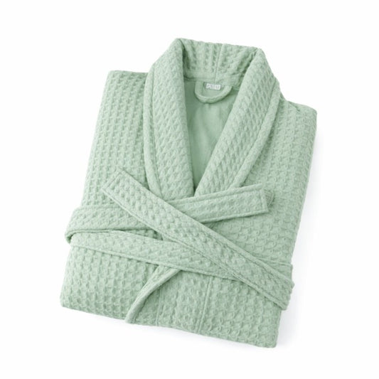 Cotton Waffle Bathrobe, Unisex Knee Length Spa, Hotel 894902fa-b74a-4cf2-b7cf-b0c798896722