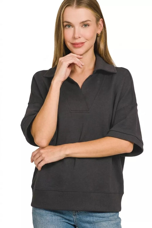 Scuba Collared Short Sleeve Pullover 8961af5b-dba6-4cc1-ab0c-0ca12dcef141-Max-Origin