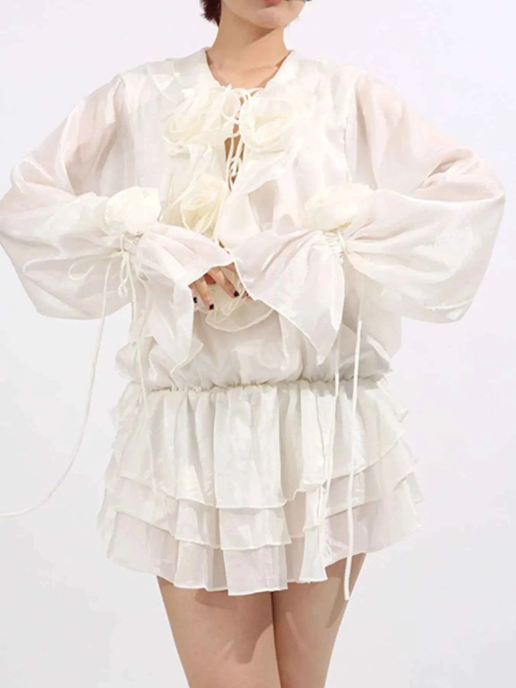 Flower Ruffled Long Sleeve Dress 8969a48f-8a05-4bef-853a-c7038248f65c-Max-Origin