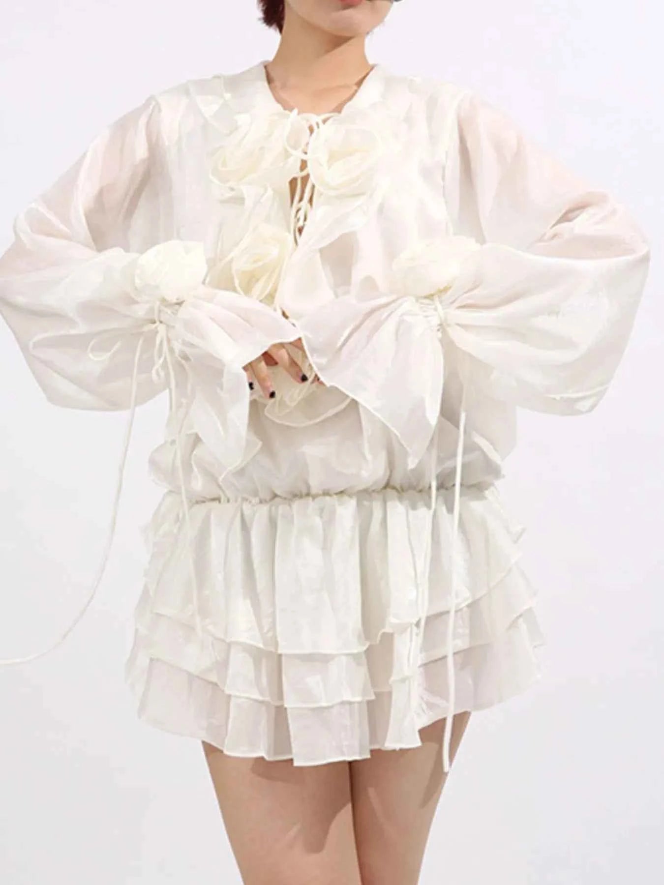 Flower Ruffled Long Sleeve Dress 8969a48f-8a05-4bef-853a-c7038248f65c-Max-Origin