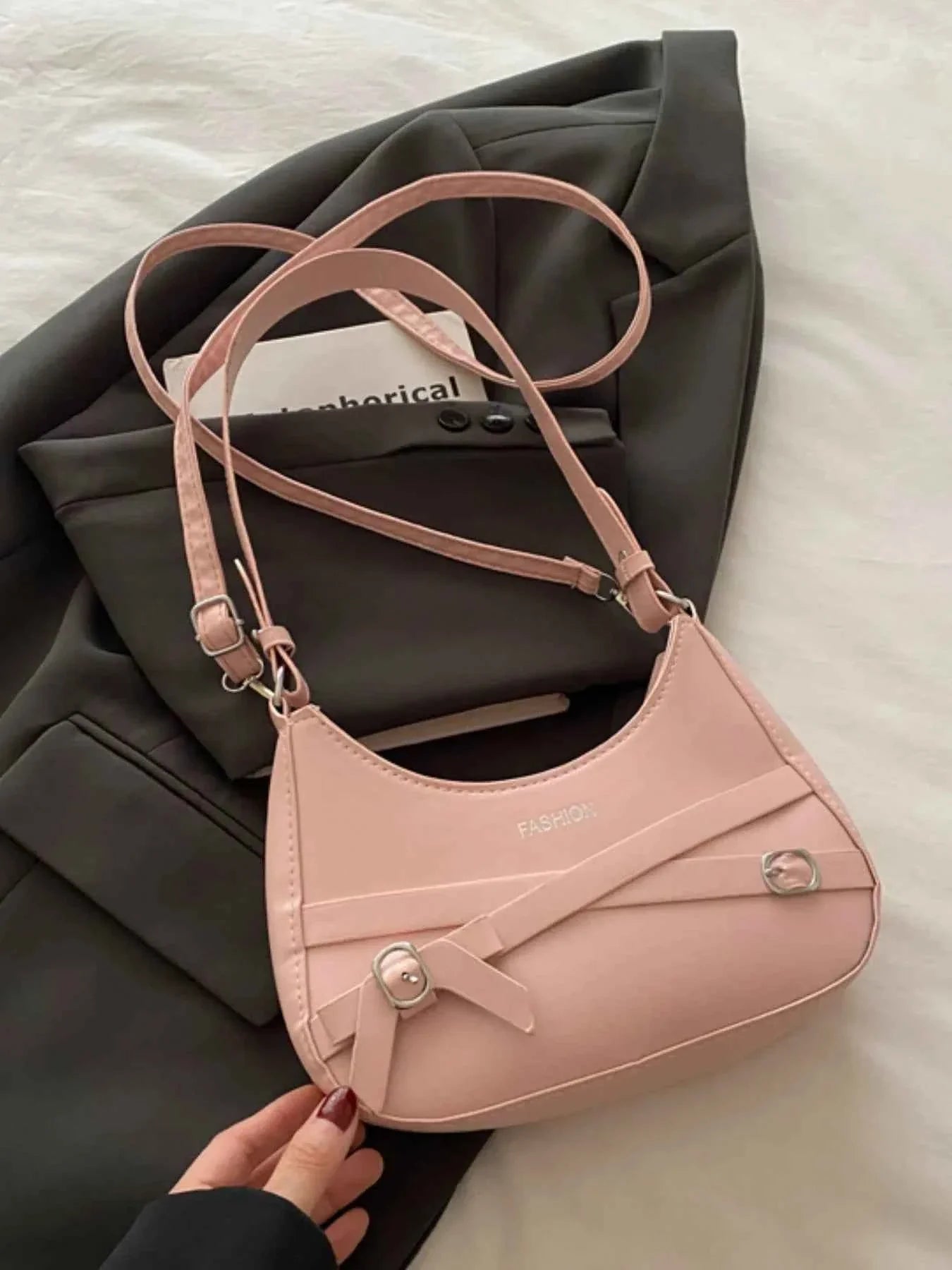 Adjustable Strap Leather Shoulder Bag 897c3b9e-de06-4e37-b2b6-fa609326293d-Max-Origin