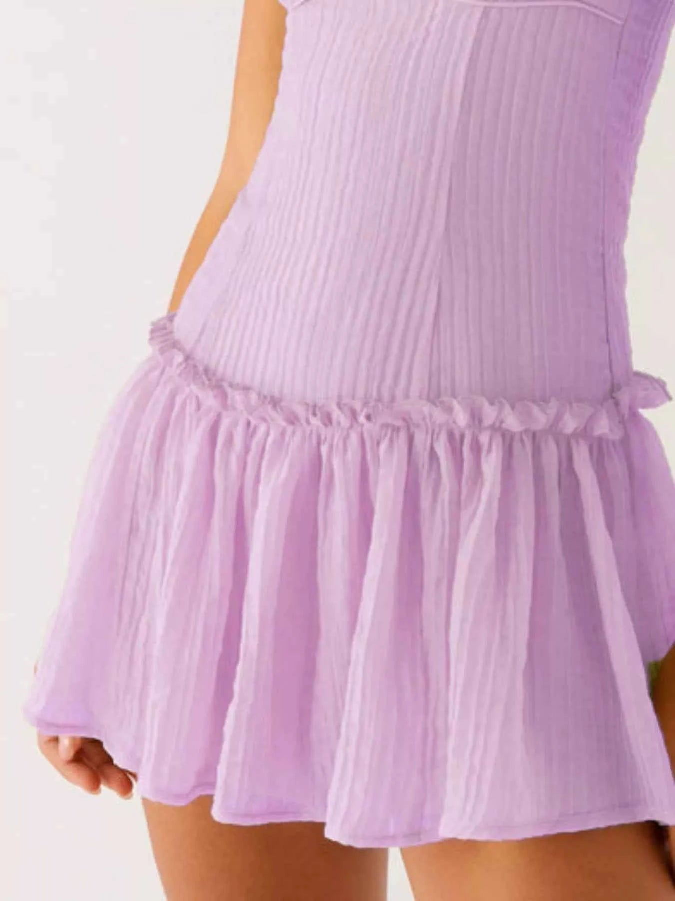 Ruffle Hem Cami Mini Dress 898f08aa-19e9-47ca-9689-111c35984fbd-Max-Origin