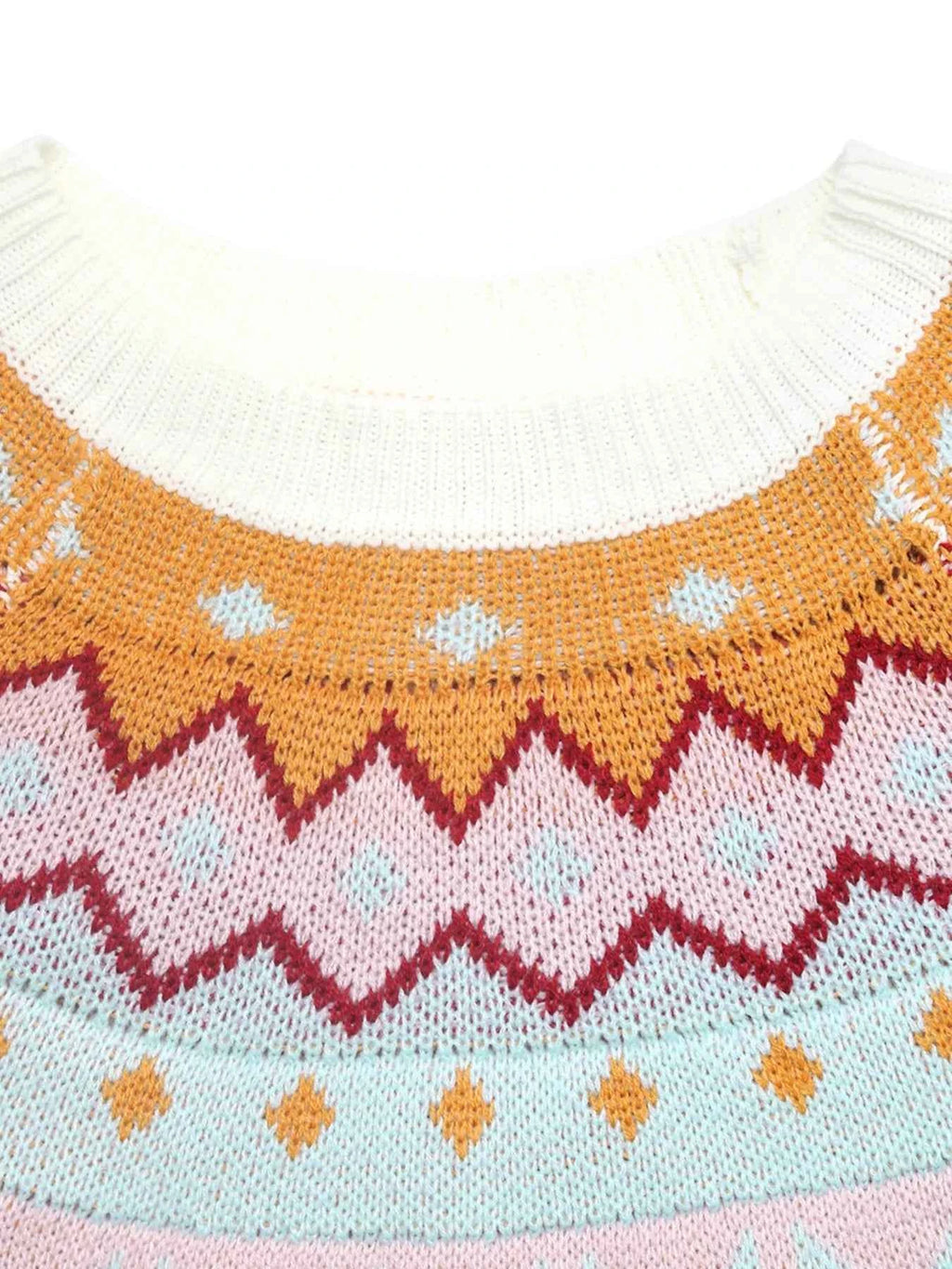 Contrast Round Neck Long Sleeve Sweater 8997f1a9274046e3a55076853e26f9ed-Max-Origin