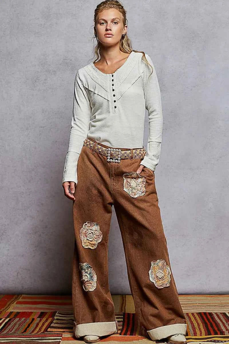 Ribbed Half Button Lace Detail Knit Top 89dab773-8cb6-44b7-a554-c694bd25c657-Max-Origin