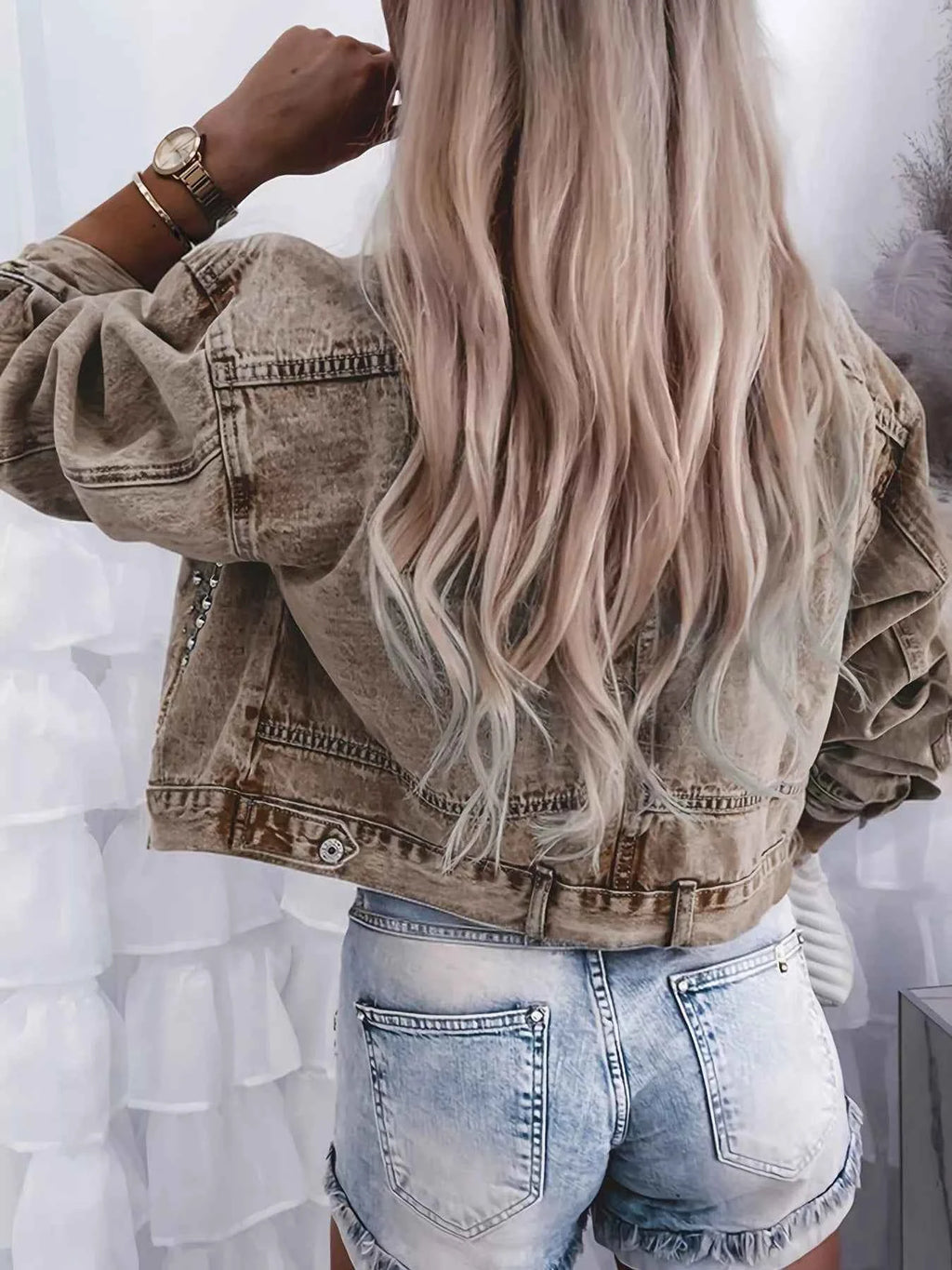 Studded Button Up Wash Denim Jacket 89e1cab0-0e42-40e9-b165-703cd75a38dd-Max-Origin