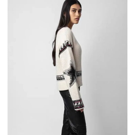 The Sequin-Embellished Cashmere Sweater 8CA24002CF2A1584FF43329BE5FA6E4D
