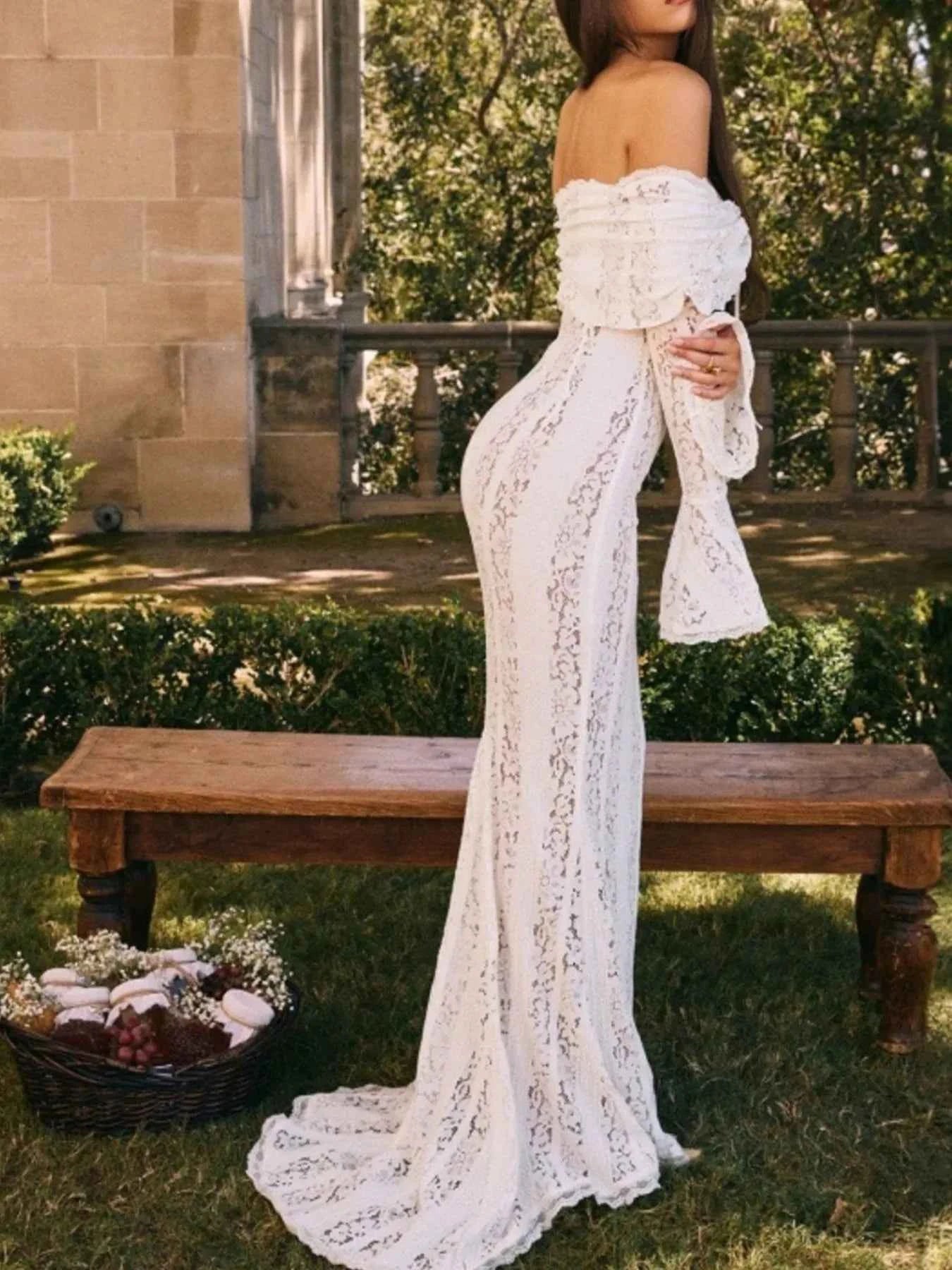 Lace Off-Shoulder Flounce Sleeve Maxi Dress 8a082c90-08b3-4e10-8f7f-96aed808affc-Max-Origin