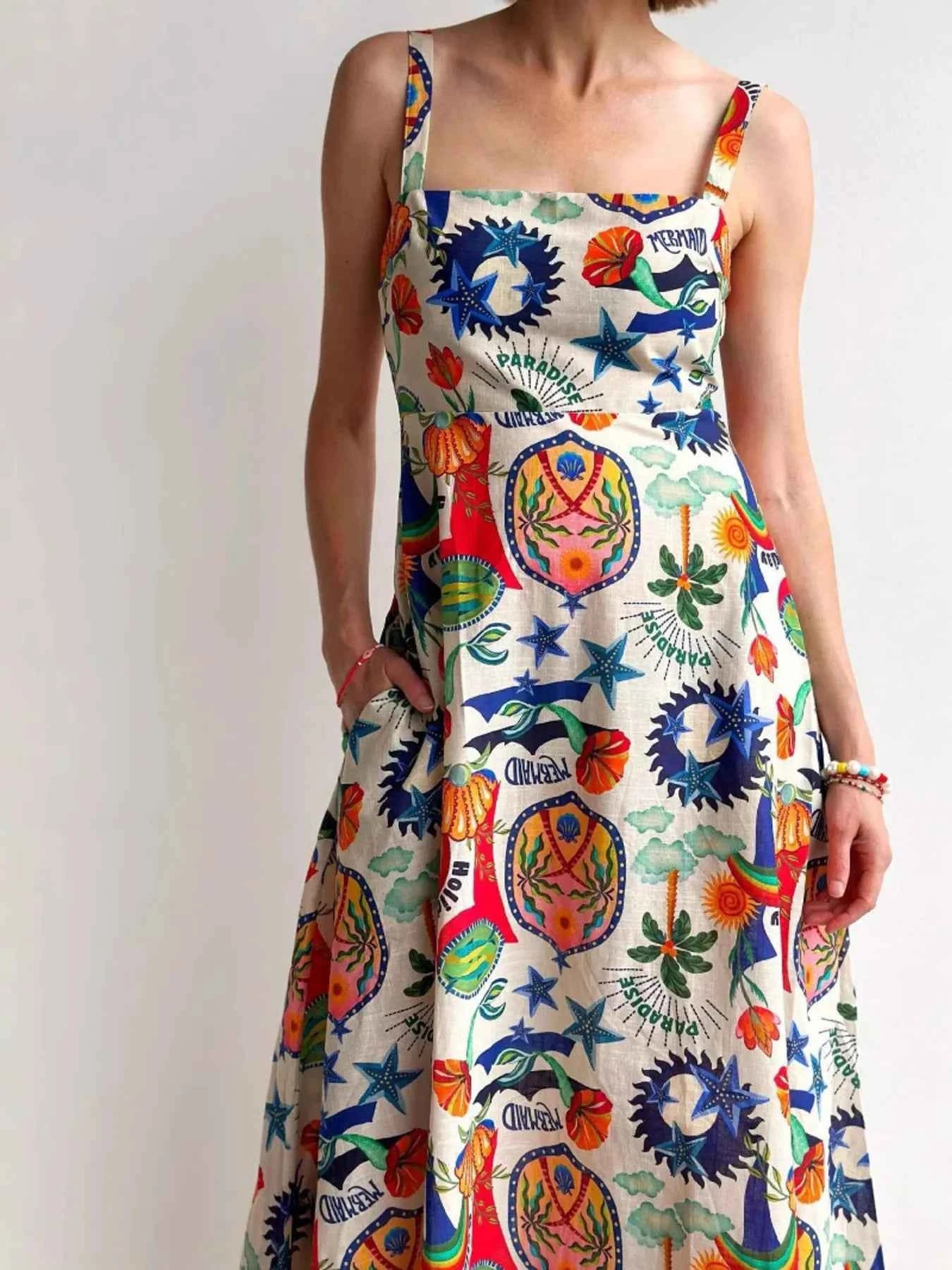 Printed Square Neck Maxi Dress 8a0d64ef5ff4483aab61b13edb924735-Max-Origin