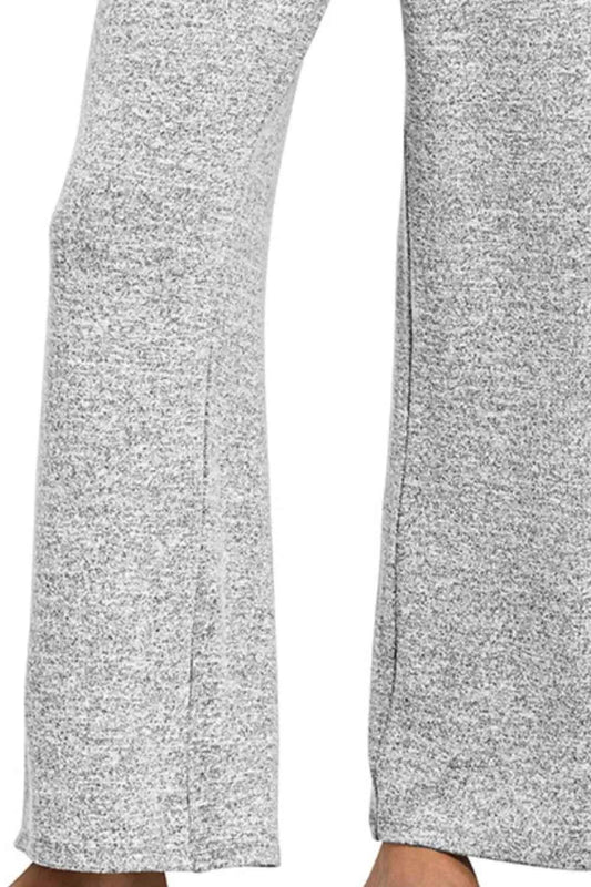 Soft Melange Hacci Elastic Waistband Lounge Pants 8a1a20a3-f37b-4589-9b1f-c11d771b54ad-Max-Origin