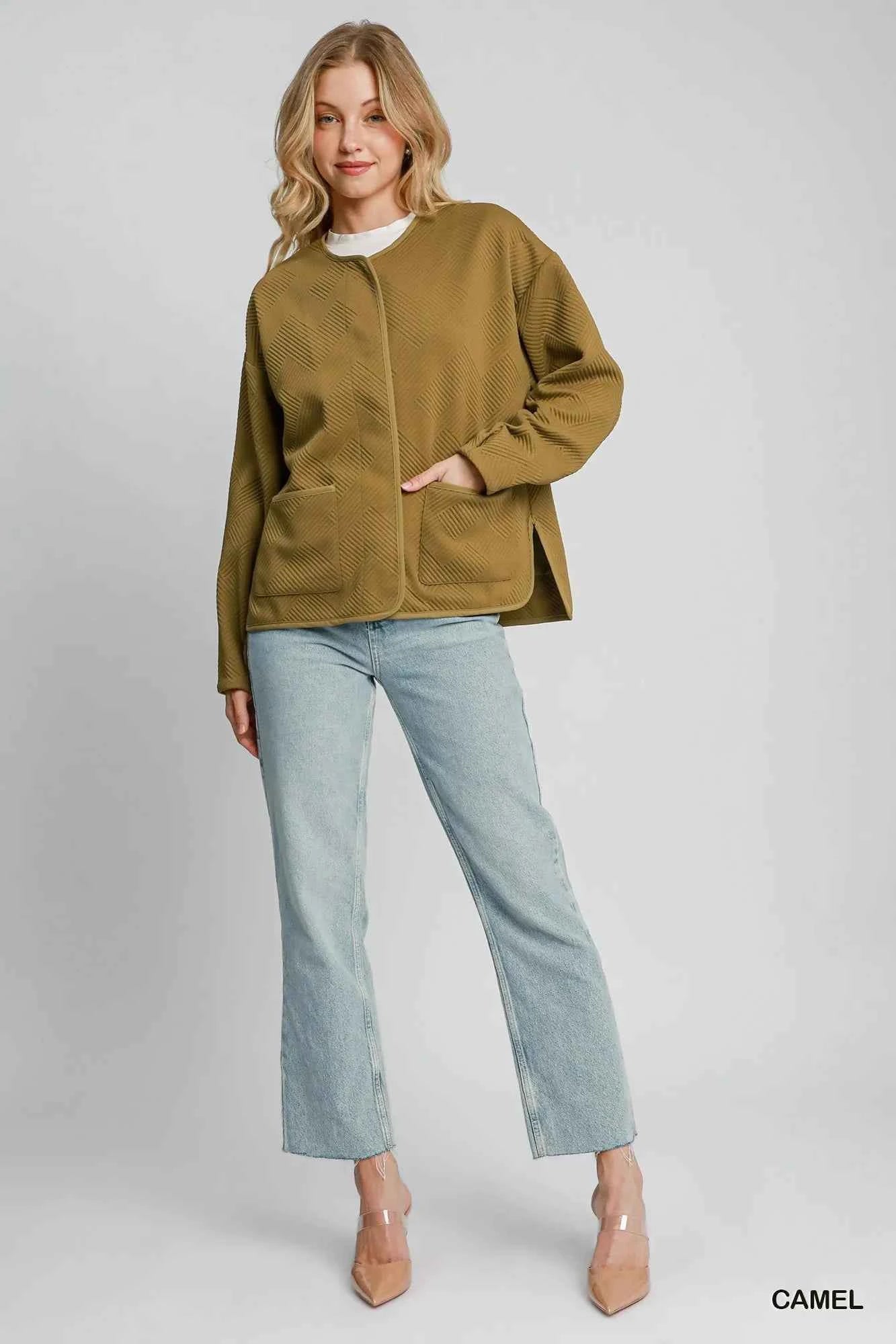 Umgee Textured Jacquard Jacket 8a30ffc5-46b1-4124-b6e6-f0c8679cc9e0-Max-Origin