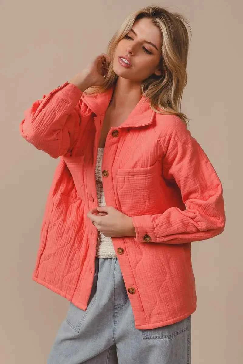 Quilted Wrinkle Gauze Long Sleeve Shacket 8a64ce1354ab4183b1e018d9006ba680-Max-Origin