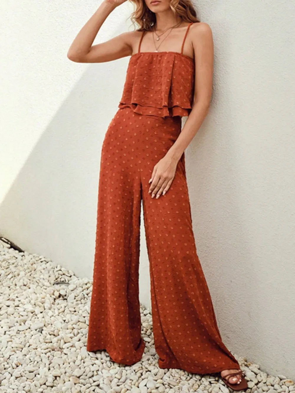 Swiss Dot Layered Cami and Pants Set 8a9d6968-9602-4057-a428-e6fa63fdeefc-Max