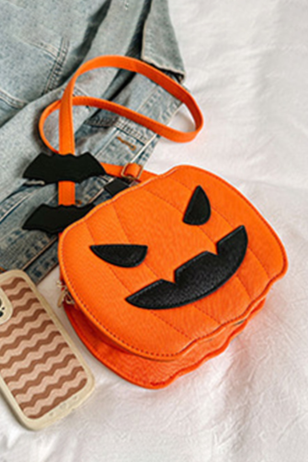 Carrot Halloween Pumpkin PU Shoulder Bag 8aaea82dec270edc