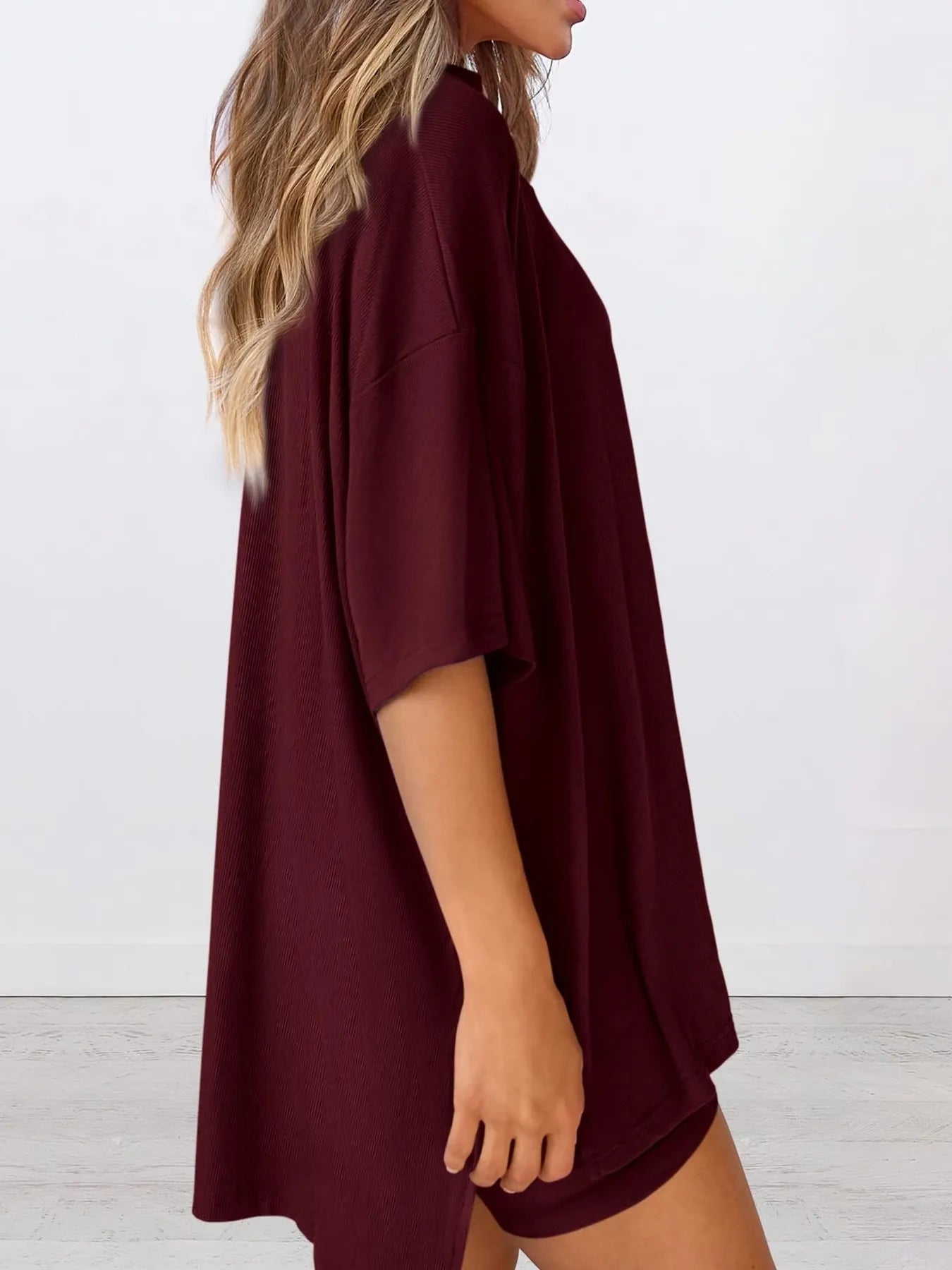 Full Size Oversized Slit Round Neck Top and Shorts Lounge Set Plus Size 8ab0f14fd5a14d68921ce7051a2f34f6-Max-Origin