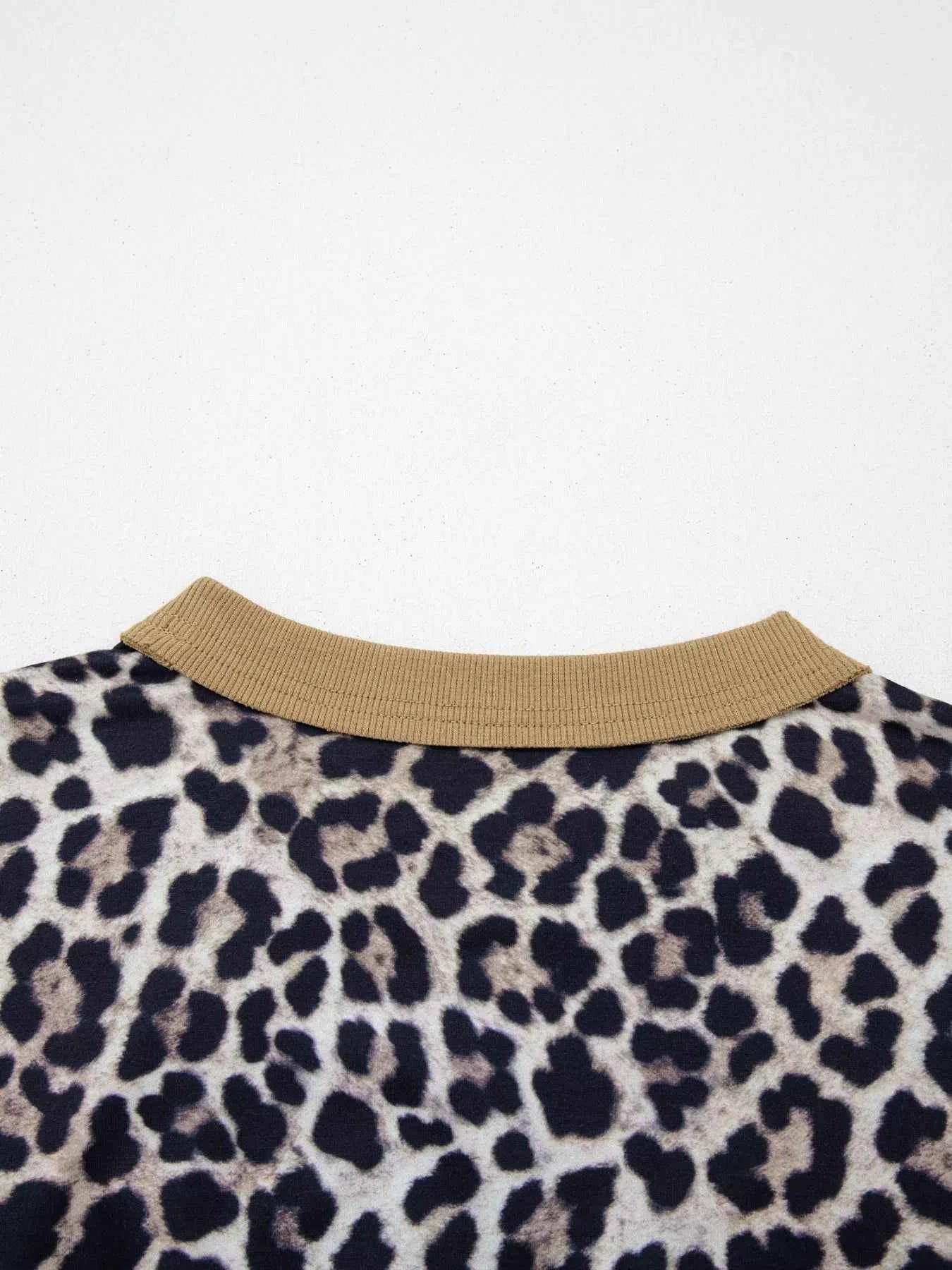 Leopard Print Color Block Round Neck Top 8ab4d2b6-84c3-4a38-b740-7df44d237220-Max-Origin