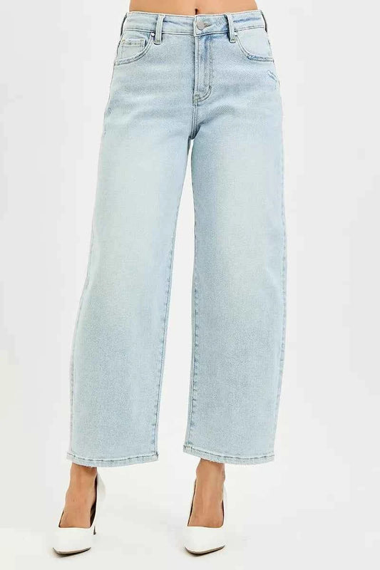 RISEN High Rise Crop Barrel Jeans 8ab6cde6-bbe3-486a-af66-10d4772b4483-Max-Origin