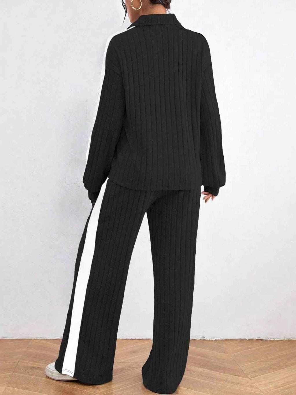 Ribbed Long Sleeve Top and Pants Set 8aca907737a74774a6bd0119e2f50b3f-Max-Origin