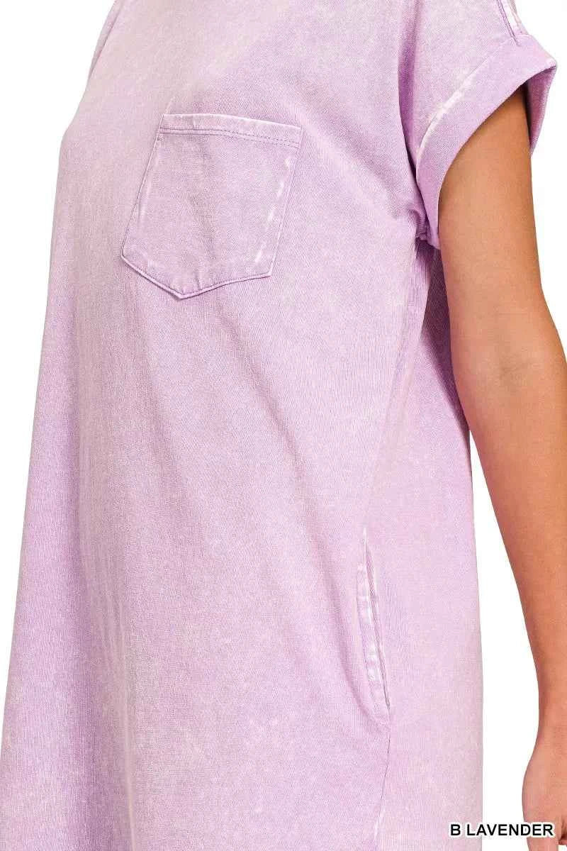 Zenana Premium Cotton Washed T-Shirt Dress 8ace9847eb184affa135b44f507eefcf-Max-Origin